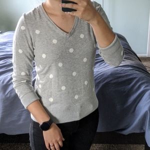 Tommy Hilfiger grey polka dot sweater